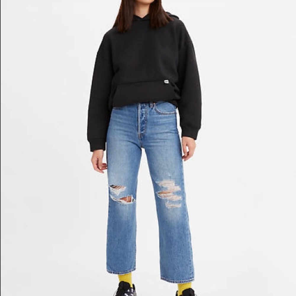 Levi’s Ribcage straight ankle jeans 26 longer 29 length